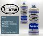 Preview: Ford, Caspian Blue Metallic / Seeblau Metallic, 1J / XSC1691B-1691C: 400ml Sprühdose + 400ml Klarlack - Set, von ATW Autoteile West.